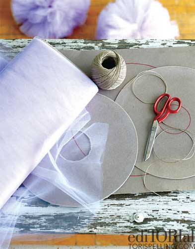 Pompones de tul para bodas Pompones de tul para bodas