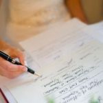 Bolígrafo para firmar en la boda